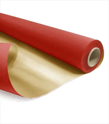 OB PAPÍR DUO METALLIC KRAFT 0,79X40M RED/GOLD - velkoobchod, dovoz květin, řezané květiny Brno