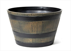 Barrel Planter Brown D44,5H25,5 - velkoobchod, dovoz květin, řezané květiny Brno