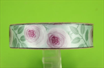 St stuha Romantic roses 25mm/15m levandulová - velkoobchod, dovoz květin, řezané květiny Brno